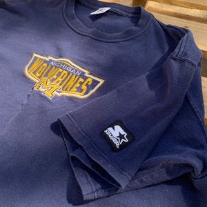 Michigan Embroidered Starter Tee